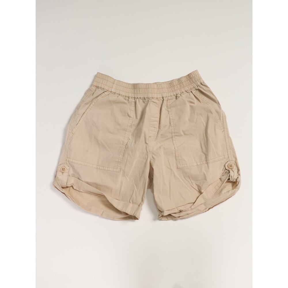 Sanctuary Trail Blazer Pull-On Cargo Shorts Tan Elastic Waist Utility Size 29